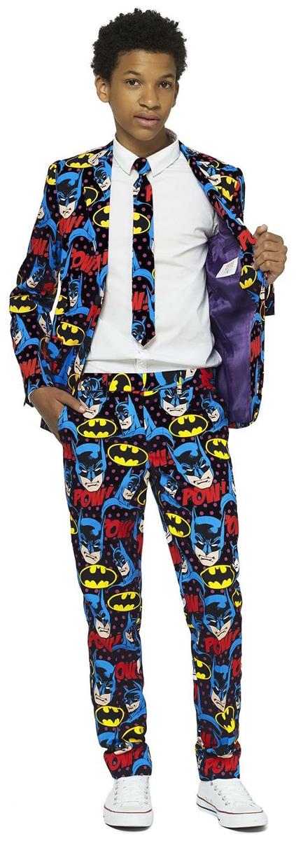 OppoSuits Teen Boy Batman Suit for Halloween Parties Comic Con and Superhero Events