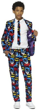 OppoSuits Teen Boy Batman Suit for Halloween Parties Comic Con and Superhero Events