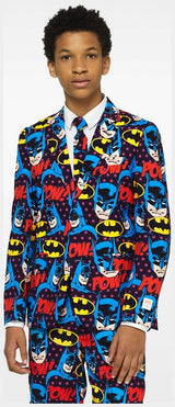 OppoSuits Teen Boy Batman Suit for Halloween Parties Comic Con and Superhero Events