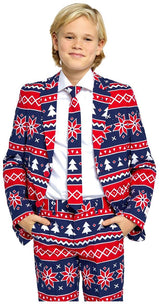 OppoSuits Teen Boys Nordic Noel Suit for Christmas Parties and Holiday Celebrations