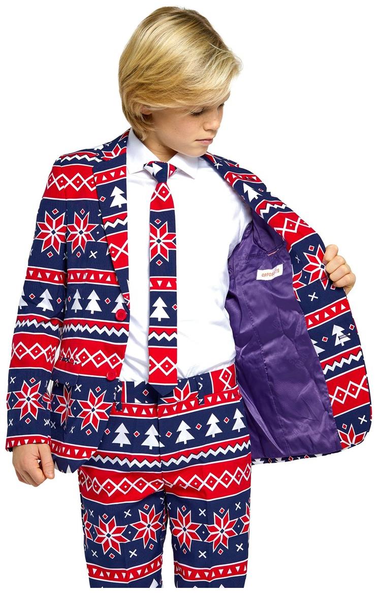 OppoSuits Teen Boys Nordic Noel Suit for Christmas Parties and Holiday Celebrations