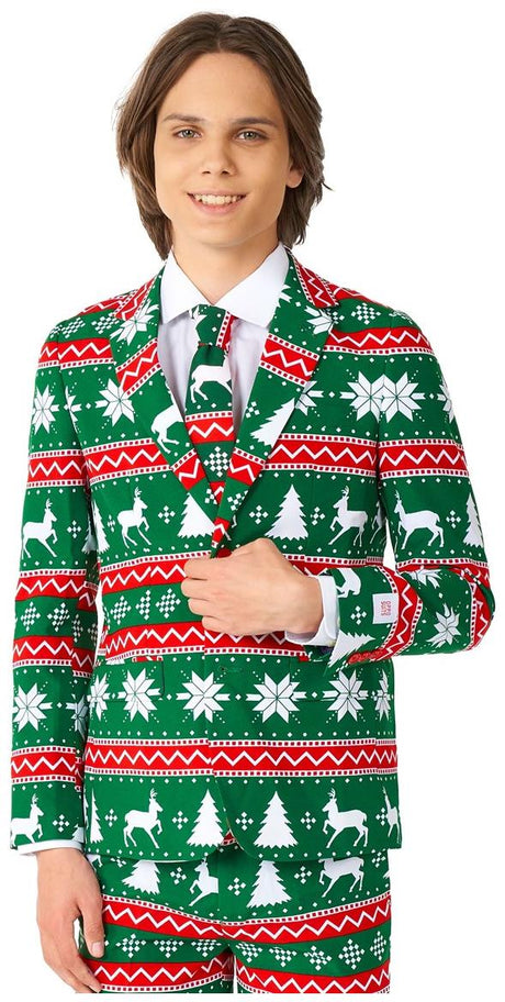 OppoSuits Teen Boys' Suits TEEN BOYS Festive Green