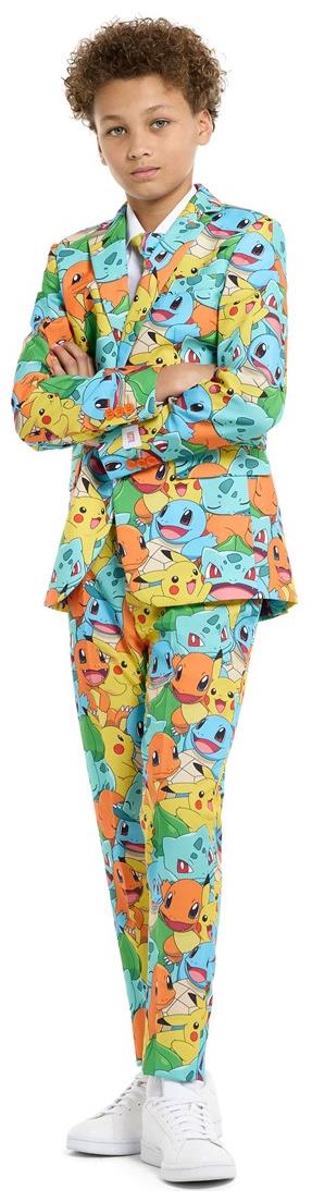 OppoSuits Teen Boys Pokemon Suit for Halloween Parties Superhero Events and Costume Contests