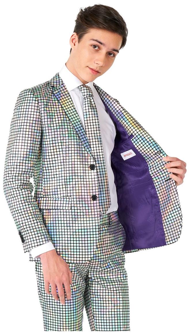 Disco Themed Suit for Teen Boys Ideal for School Dances Parties and Celebrations