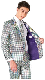 Disco Themed Suit for Teen Boys Ideal for School Dances Parties and Celebrations