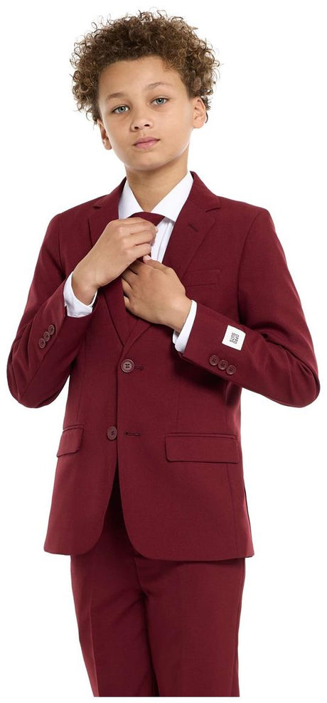 OppoSuits Teen Boys' Suits TEEN BOYS Blazing Burgundy