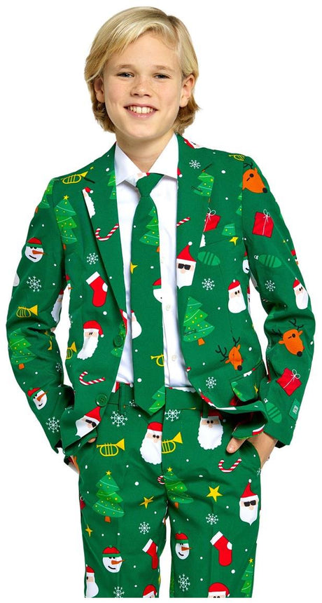 OppoSuits Teen Boys' Suits TEEN BOYS Festivity Green
