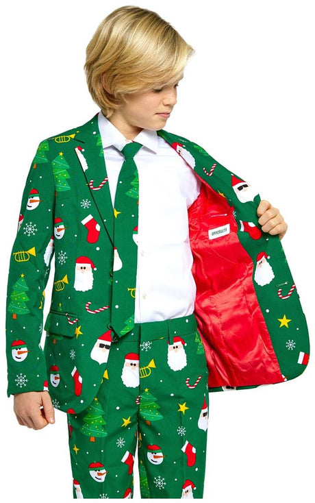 OppoSuits Teen Boys' Suits TEEN BOYS Festivity Green