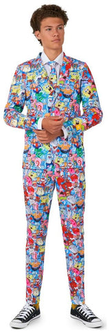 OppoSuits SpongeBob Teenage Boys Suits for Halloween Parties and Costume Events