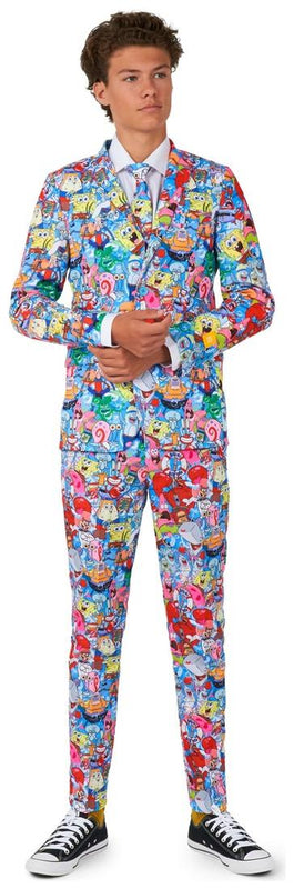 OppoSuits Teen Boys' Suits TEEN BOYS SpongeBobT Frenzy