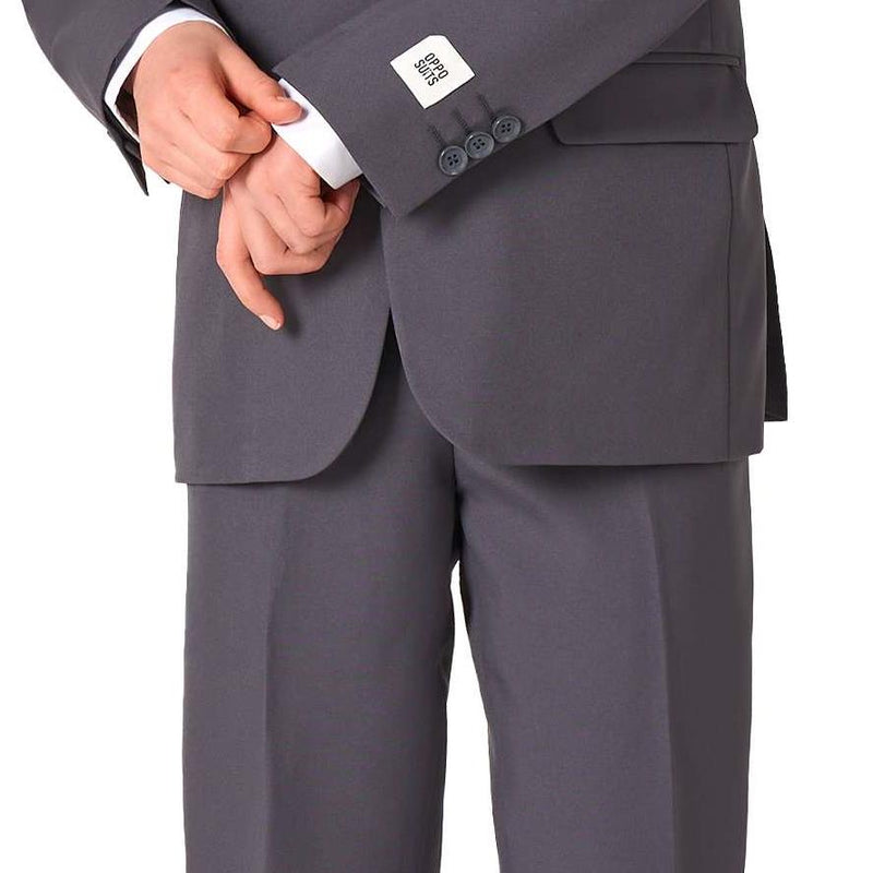 OppoSuits Teen Boys Suit in Charcoal for Stylish Halloween Parties and Special Occasions