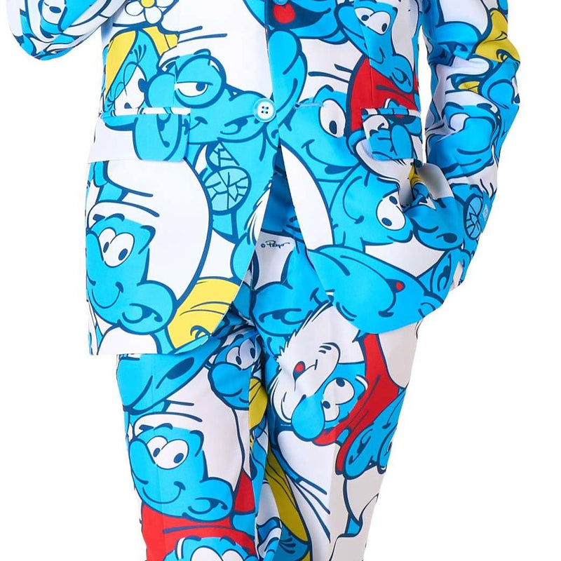 OppoSuits Teen Boys Smurfs Suit for Halloween Parties Dress Up and Creative Events