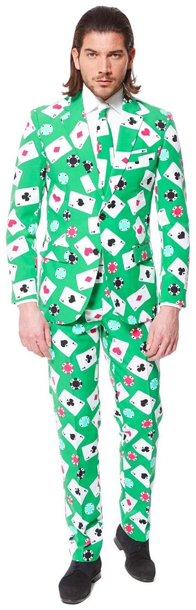 Stylish OppoSuits Poker Face Suit for Casino Nights Parties and Themed Events