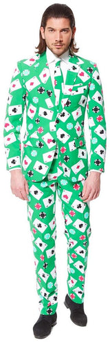 Stylish OppoSuits Poker Face Suit for Casino Nights Parties and Themed Events