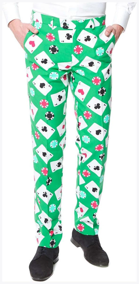 Stylish OppoSuits Poker Face Suit for Casino Nights Parties and Themed Events