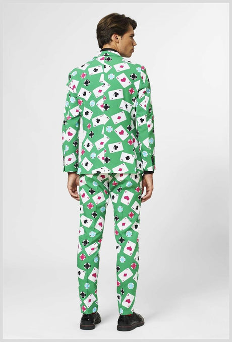 Stylish OppoSuits Poker Face Suit for Casino Nights Parties and Themed Events