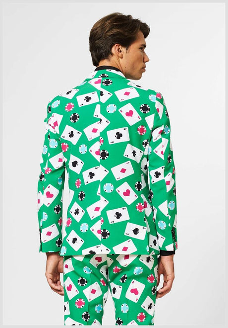 Stylish OppoSuits Poker Face Suit for Casino Nights Parties and Themed Events