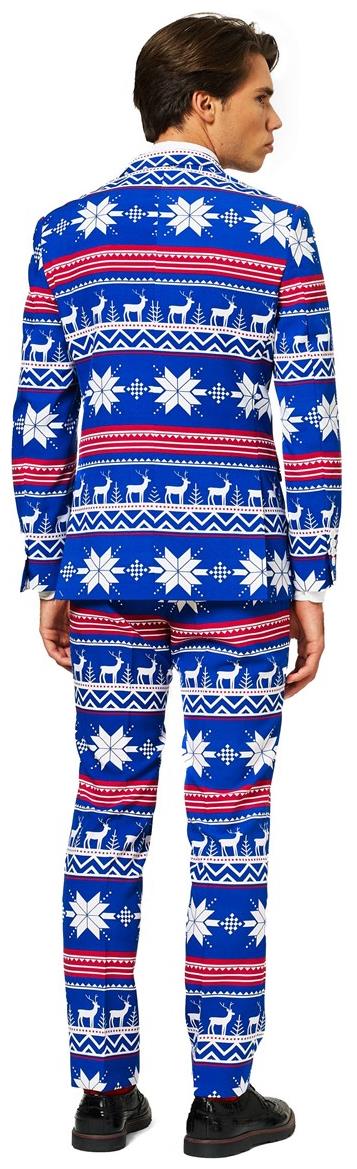 OppoSuits Men's The Rudolph Suit for Festive Holiday Parties Family Gatherings and Cosplay Events