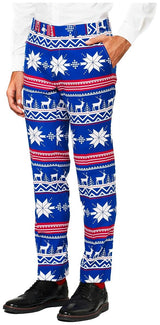 OppoSuits Men's The Rudolph Suit for Festive Holiday Parties Family Gatherings and Cosplay Events