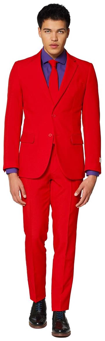 OppoSuits Red Devil Men's Suit for Halloween Parties Costume Events and Dress Up Occasions