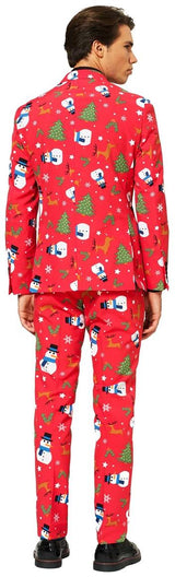 Premium OppoSuits Men's Christmaster Suit for Holiday Parties Christmas Events and Festive Gatherings