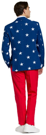 OppoSuits Stars and Stripes Suit for Patriotic Events and Holiday Celebrations