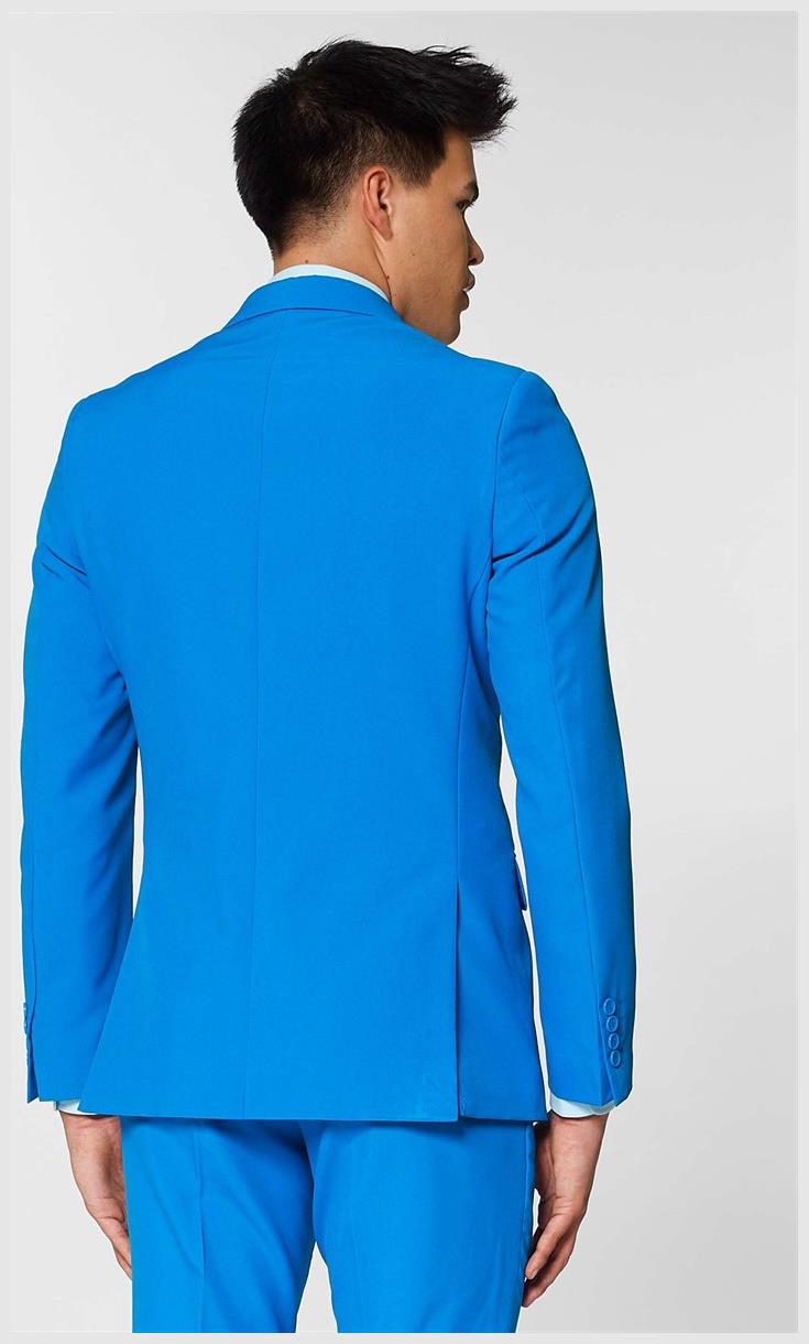 OppoSuits Blue Steel Men's Suit for Fashion Events Weddings and Special Occasions