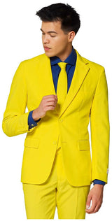 Bright Yellow OppoSuits Men's Suit for Fun Party Gatherings Halloween Events and Celebratory Occasions