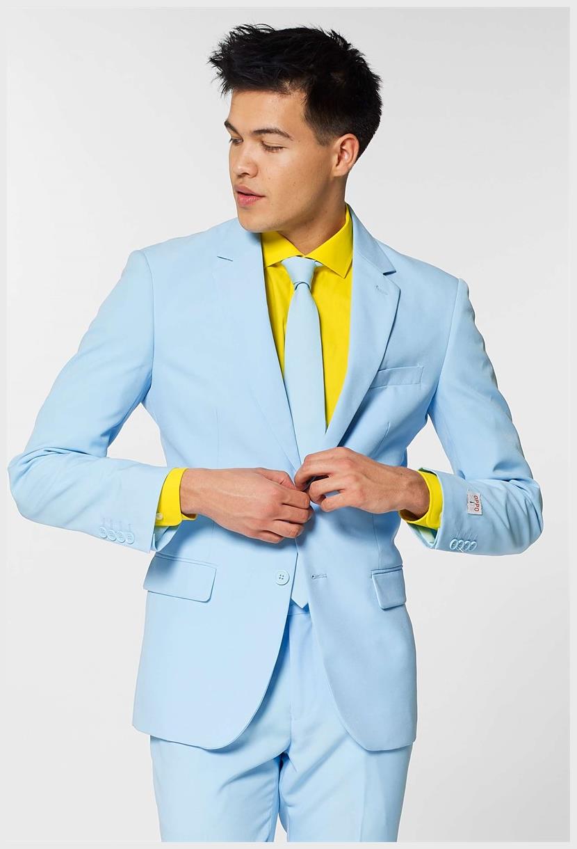 OppoSuits Men's Suits Cool Blue