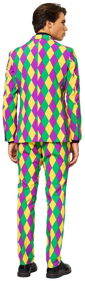 Vibrant OppoSuits Harleking Suit for Costume Parties Festivals and Mardi Gras Events