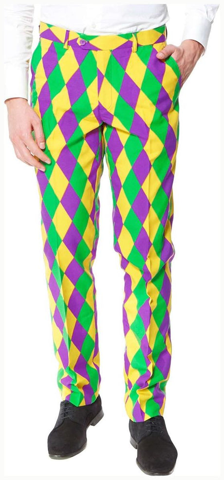 Vibrant OppoSuits Harleking Suit for Costume Parties Festivals and Mardi Gras Events