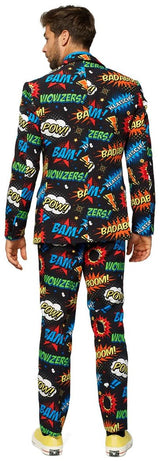 OppoSuits Badaboom Men Suit for Halloween Parties Themed Events and Costume Celebrations