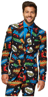 OppoSuits Badaboom Men Suit for Halloween Parties Themed Events and Costume Celebrations