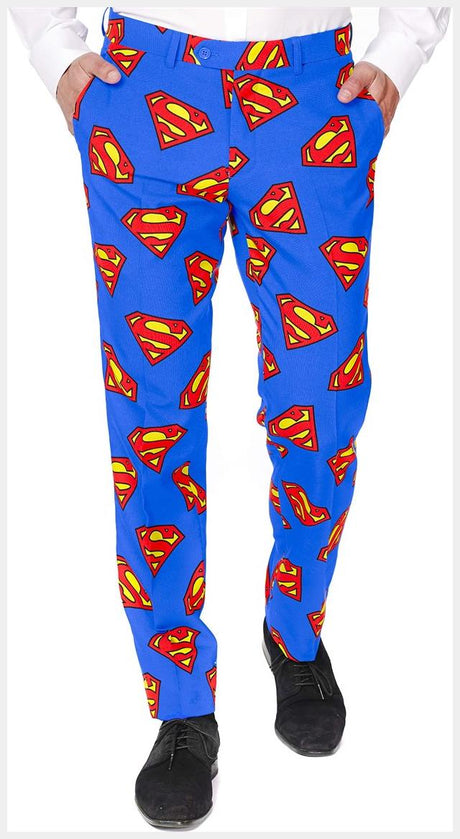 OppoSuits SupermanT Suit for Halloween Parties Dress Up Events and Comic Con