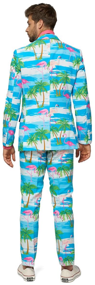 OppoSuits Flaminguy Men's Suit for Tropical Parties Summer Events and Costume Celebrations