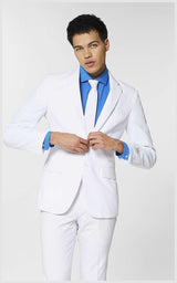 OppoSuits Men's Suits White Knight