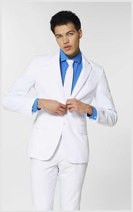 OppoSuits Men's Suits White Knight