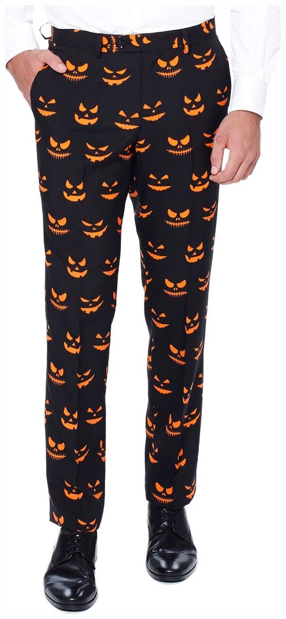 OppoSuits Men's Spooky Black Suit for Halloween Parties and Costume Events