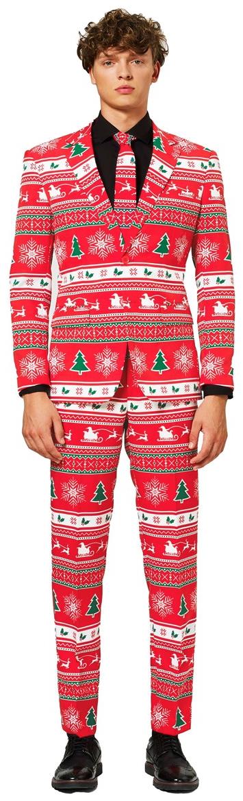 OppoSuits Men's Winter Wonderland Costume Suit for Holiday Parties Christmas Events and Family Gatherings
