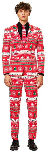 OppoSuits Men's Winter Wonderland Costume Suit for Holiday Parties Christmas Events and Family Gatherings
