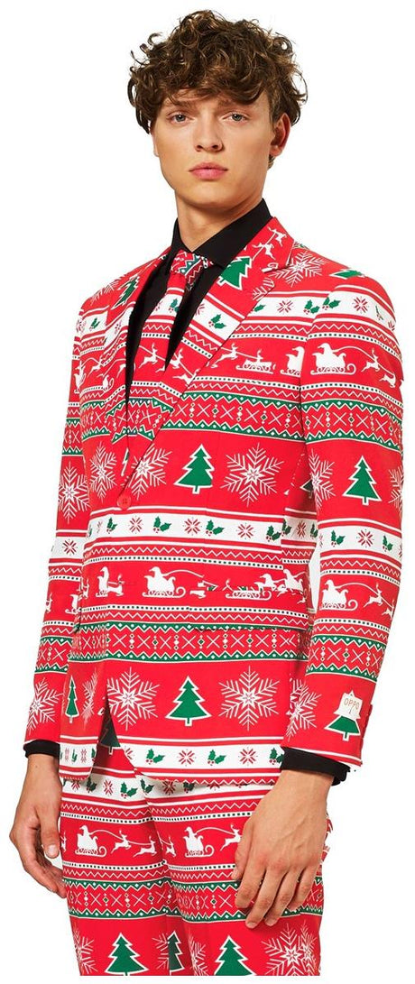 OppoSuits Men's Winter Wonderland Costume Suit for Holiday Parties Christmas Events and Family Gatherings