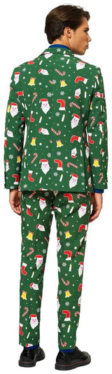 OppoSuits Santaboss Costume Suit for Holiday Parties Christmas Theme Events and Festive Celebrations