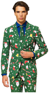 OppoSuits Santaboss Costume Suit for Holiday Parties Christmas Theme Events and Festive Celebrations