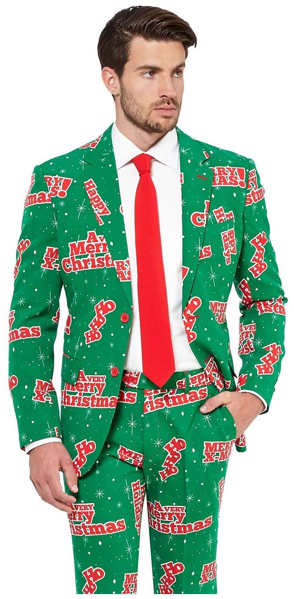 Funny OppoSuits Men's Happy Holidude for Christmas Parties Holiday Gatherings and Festive Celebrations