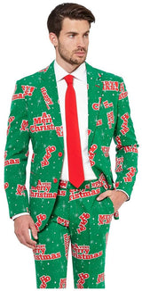 Funny OppoSuits Men's Happy Holidude for Christmas Parties Holiday Gatherings and Festive Celebrations