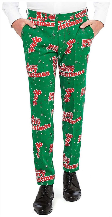 Funny OppoSuits Men's Happy Holidude for Christmas Parties Holiday Gatherings and Festive Celebrations