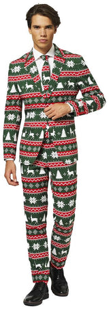 OppoSuits Festive Green Suit for Holiday Parties Christmas Gatherings and Themed Events
