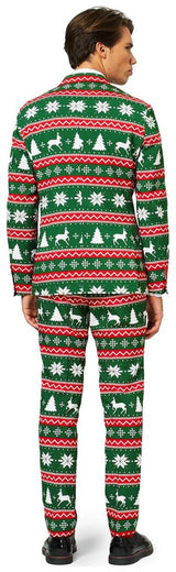 OppoSuits Festive Green Suit for Holiday Parties Christmas Gatherings and Themed Events
