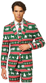 OppoSuits Festive Green Suit for Holiday Parties Christmas Gatherings and Themed Events