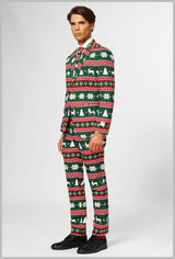 OppoSuits Festive Green Suit for Holiday Parties Christmas Gatherings and Themed Events